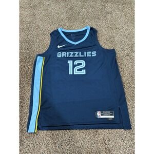 Ja Morant #12 Memphis Grizzlies Icon Edition Swingman Jersey Blue Size XL 52